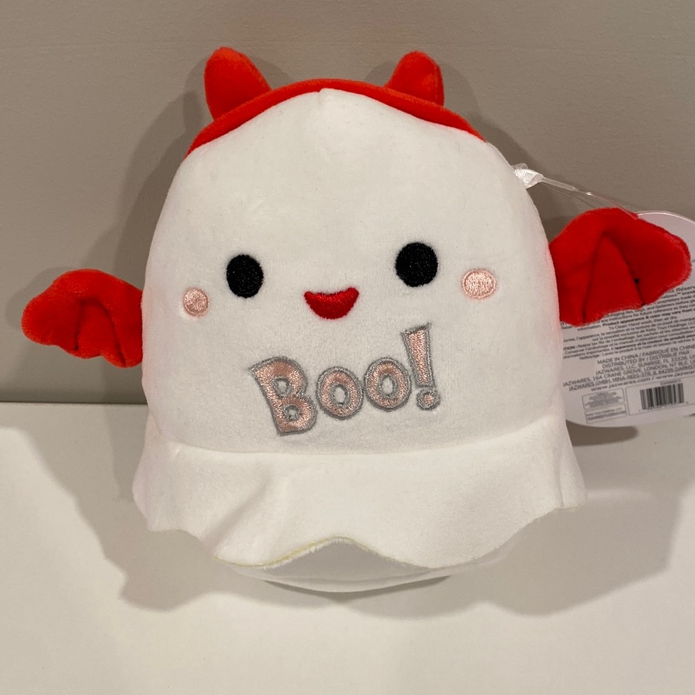 Squishmallow Melfy the ghost devil 5” NWT Halloween